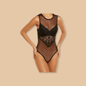 INC black lace bodysuit